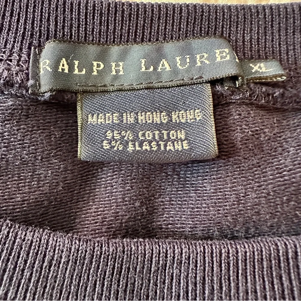 Ralph Lauren Navy Sweatshirt with Gold Emblem - Picture 9 of 15